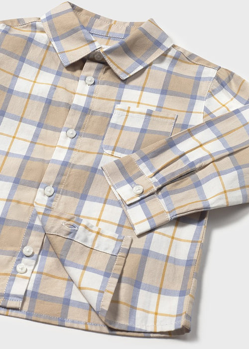 Mayoral Boys Long Sleeve Checked Shirt
