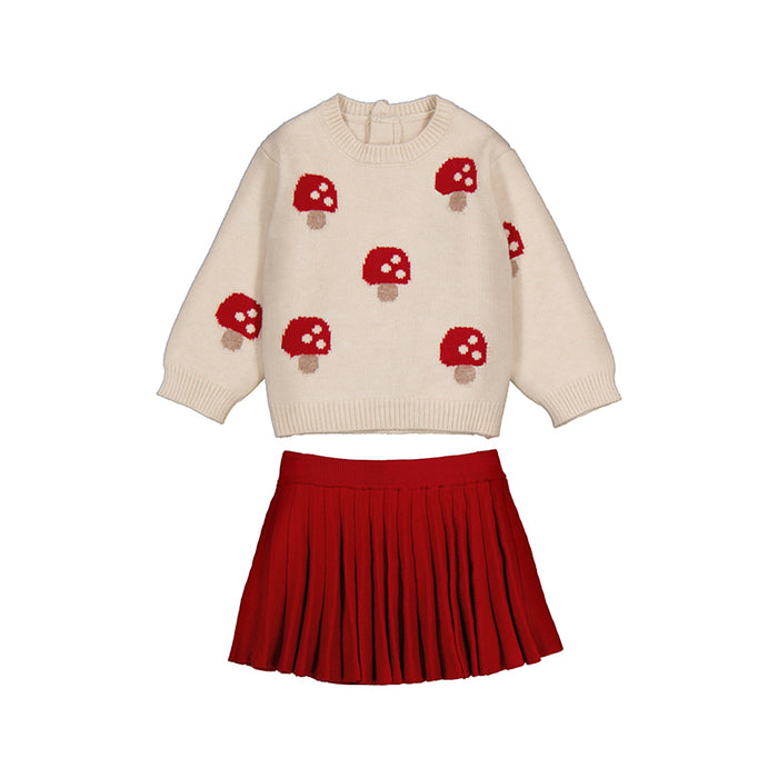 Mayoral Girls Red Tricot Skirt