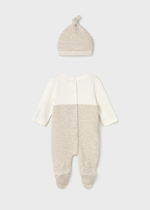 Mayoral Newborn Boy Dungaree With Hat