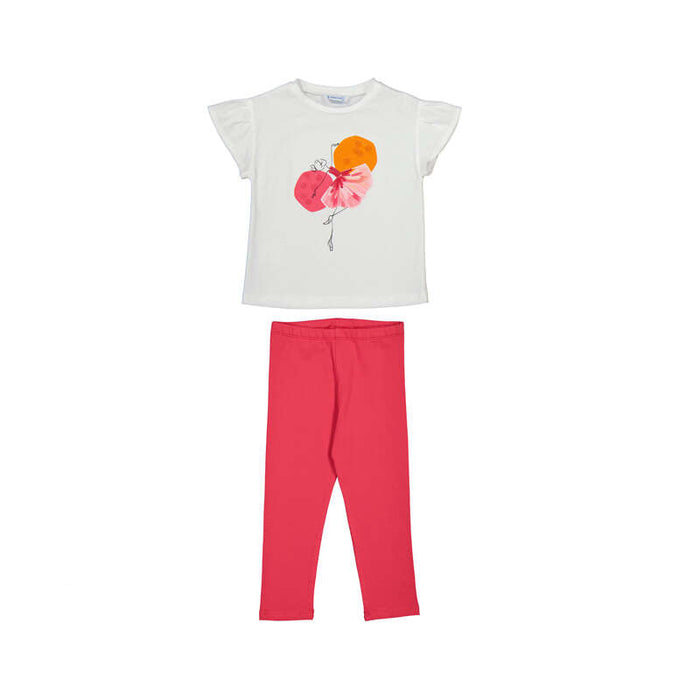 Mayoral Girls Clover Leggings And Tshirt Set