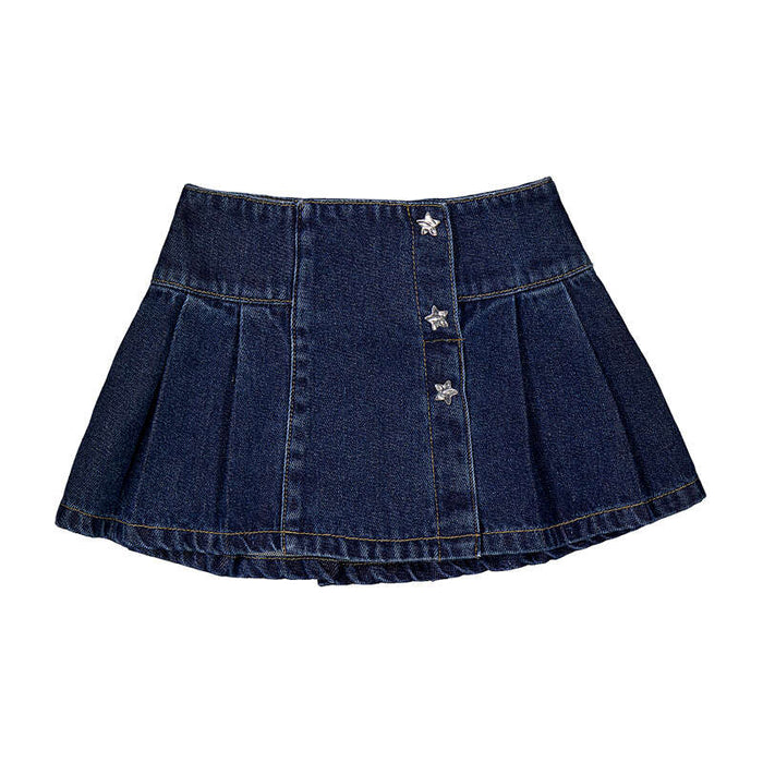Mayoral Girls Denim Skirt In Dark