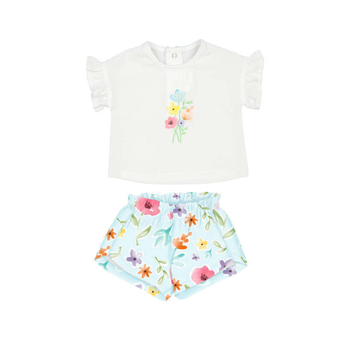 Mayoral Girls Hawaii Layette Short Set