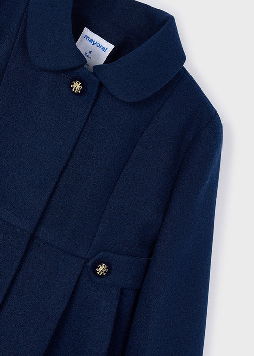 Mayoral Girls Navy Woolen Coat