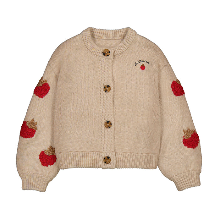 Mayoral Girls Fantasy Knit Sesame Cardigan