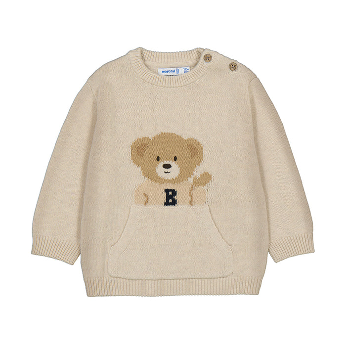 Mayoral Boys Bear Oversized Jumper