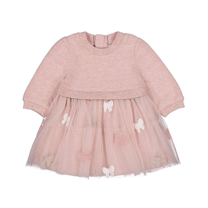 Mayoral Girls Violet Dress In Nude