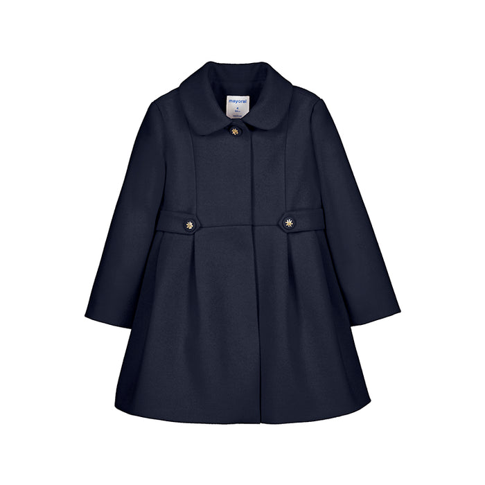 Mayoral Girls Navy Woolen Coat