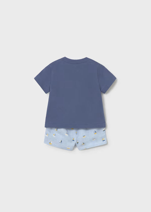 Mayoral Layette Boys Nautic Short & Polo Set