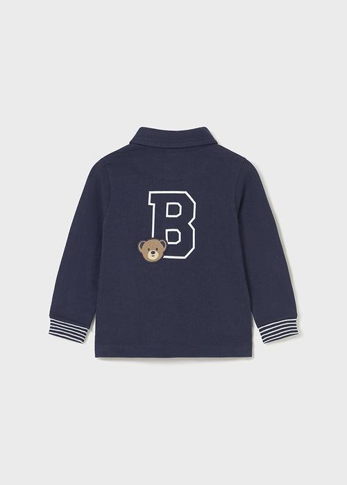 Mayoral Boys Long Sleeve Smooth Detail Polo Top