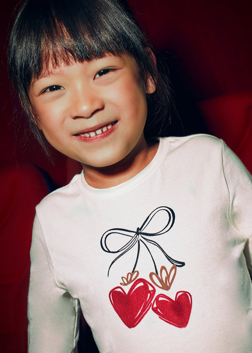 Mayoral Girls Macchiato Long Sleeve T-shirt