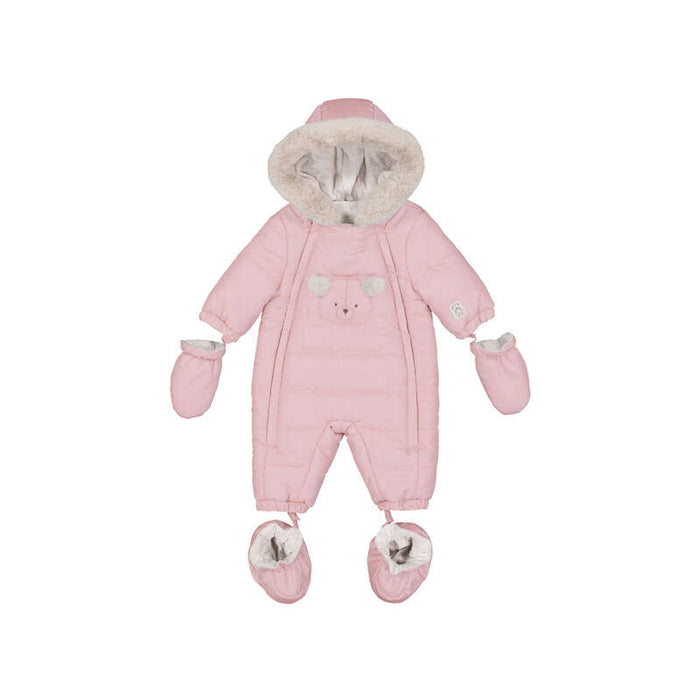 Mayoral Microfibre Overall In Baby Rose