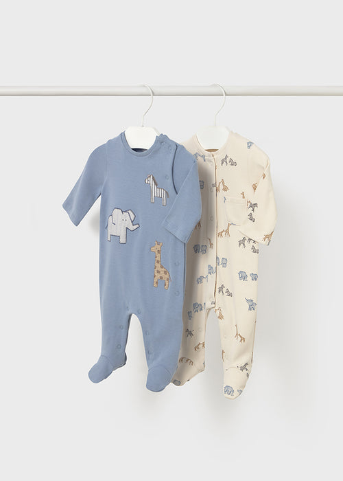 Mayoral Newborn Boys 2 Piece Blue Bell Onesie