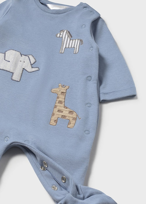 Mayoral Newborn Boys 2 Piece Blue Bell Onesie