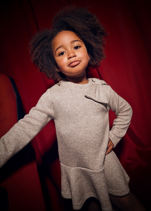 Mayoral Girls Toffee Knitted Dress