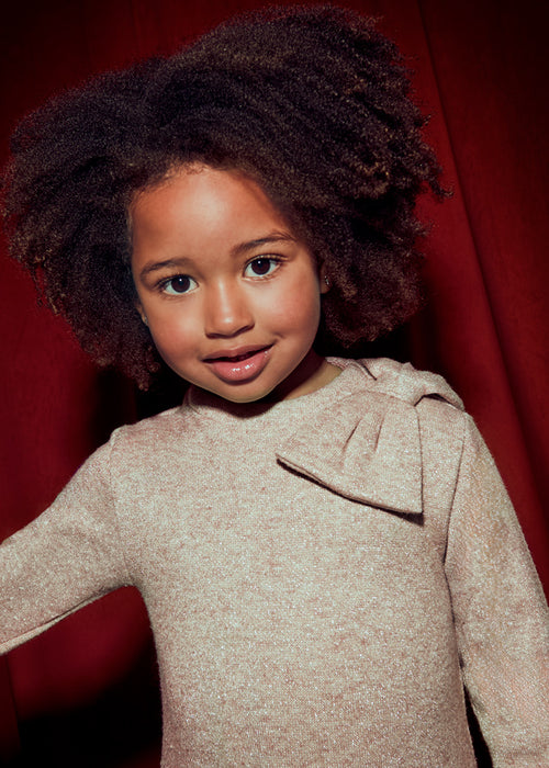 Mayoral Girls Toffee Knitted Dress