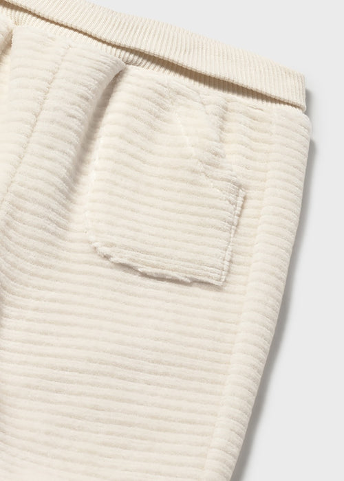 Mayoral Newborn Boy 3 Piece Corduroy Hat And Tracksuit