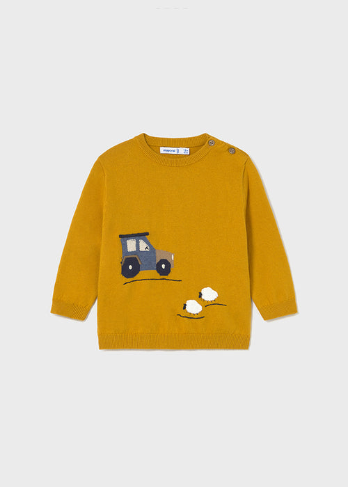 Mayoral Boys Ochre Tractor Jumper