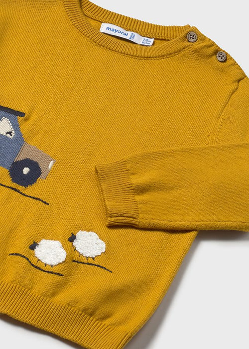 Mayoral Boys Ochre Tractor Jumper