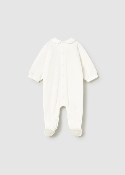 Mayoral Newborn Girl Velour Onesie