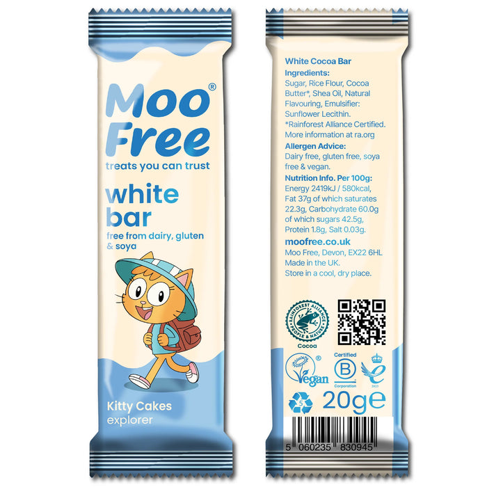Moo Free White Chocolate Mini Bar