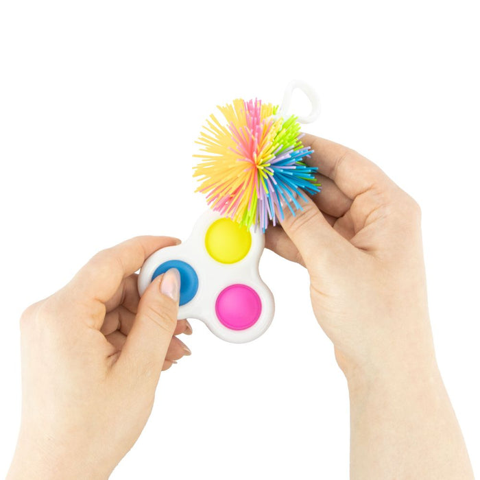 Keycraft Sensory Pom Pom Fidget Toy Keyring