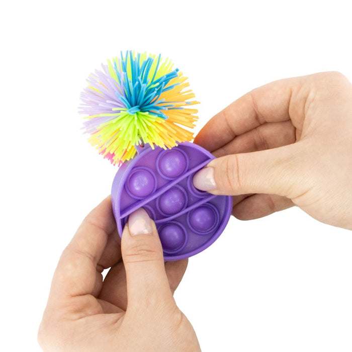 Keycraft Sensory Pom Pom Fidget Toy Keyring