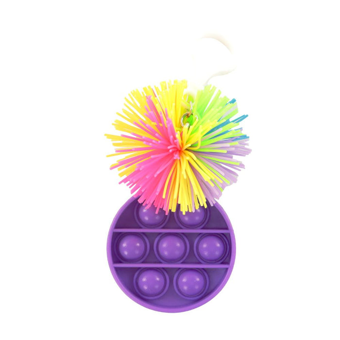 Keycraft Sensory Pom Pom Fidget Toy Keyring