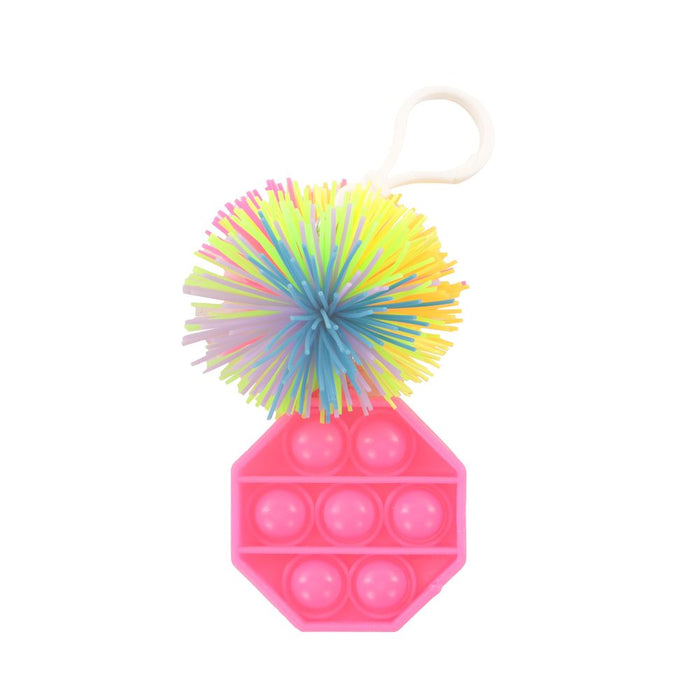 Keycraft Sensory Pom Pom Fidget Toy Keyring