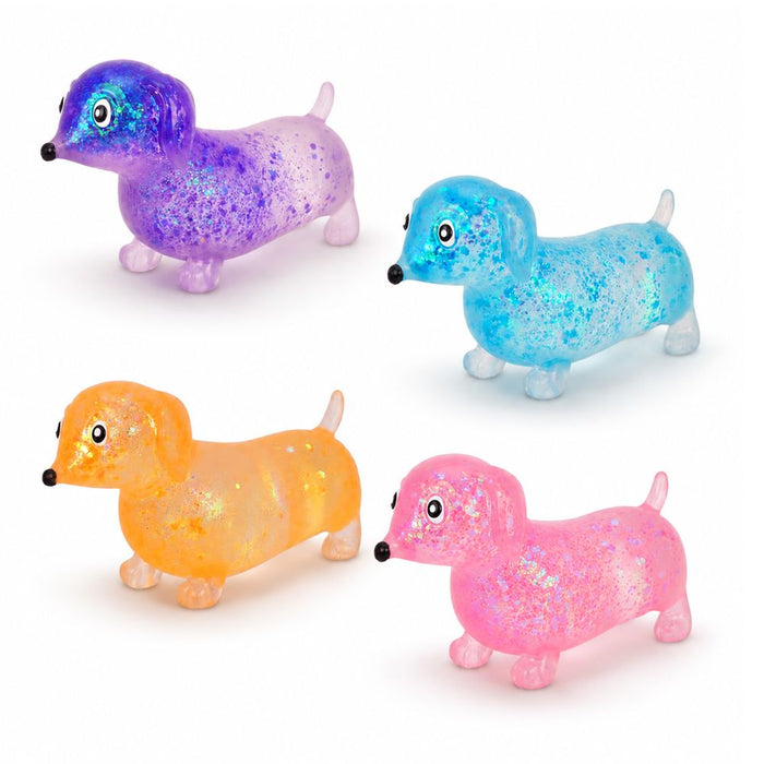 Keycraft Sparkly Squishy Sausage Dog
