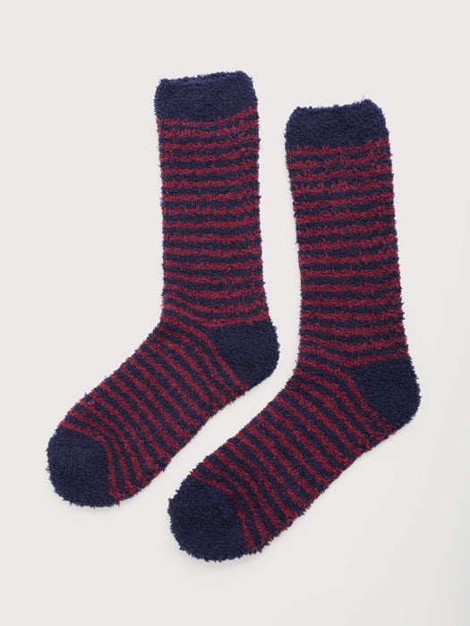 Seasalt Men's Fluffies Socks Short In Canvas Conker