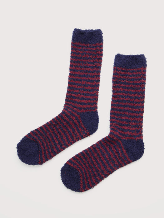 Seasalt Men's Fluffies Socks Short In Canvas Conker