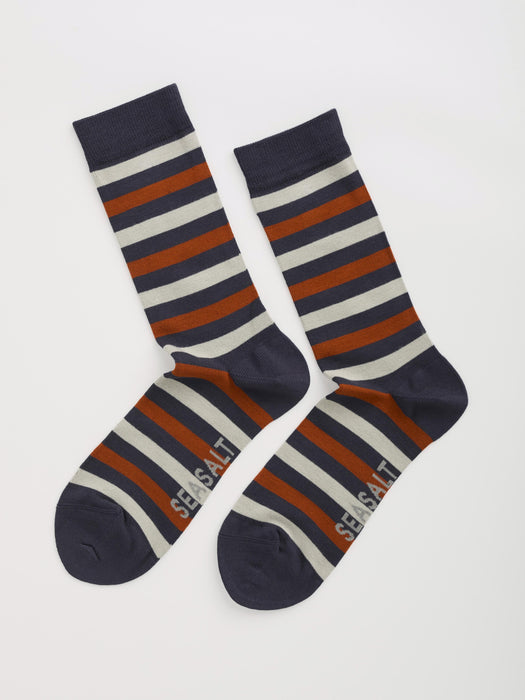 Seasalt Men's Sailor Socks In Duet Mini Cornish Jasper