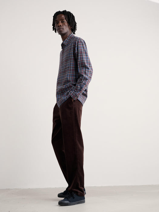 Seasalt Men's Fathomer Checked Shirt In Blue Buoy Onyx