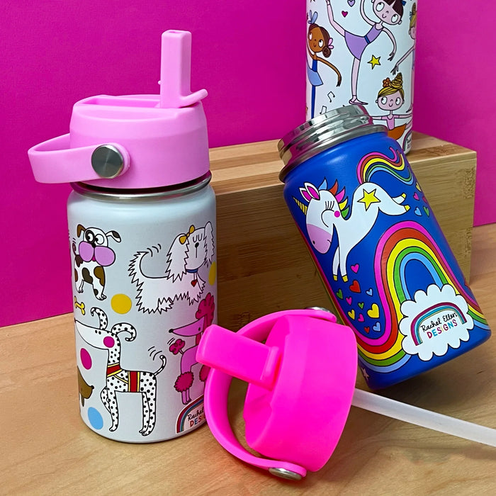 Rachel Ellen Kids Insulated Stainless Steel Water Bottle 340ml Unicorn