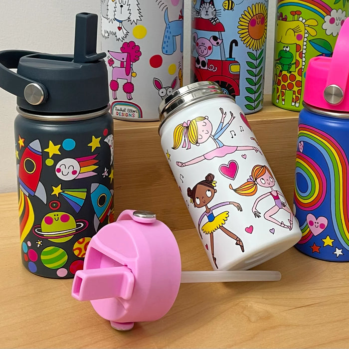 Rachel Ellen Kids Insulated Stainless Steel Water Bottle 340ml Ballet