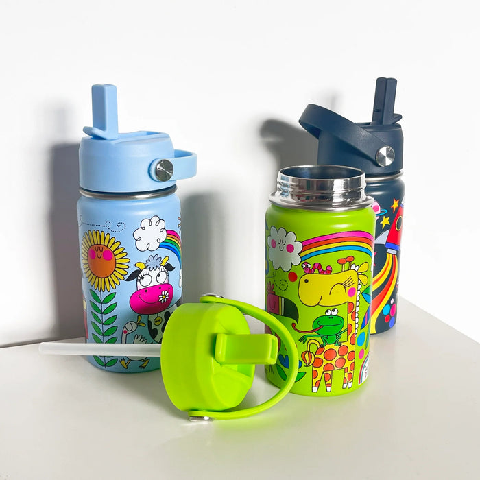 Rachel Ellen Kids Insulated Stainless Steel Water Bottle 340ml On The Farm