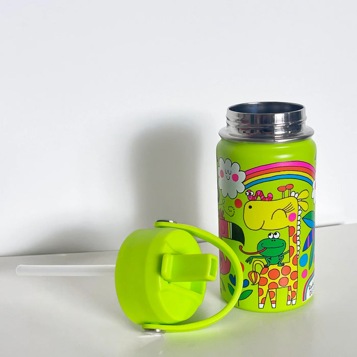 Rachel Ellen Kids Insulated Stainless Steel Water Bottle 340ml Jungle