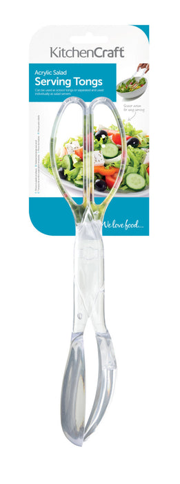 Scissor Action Salad Serving Tongs