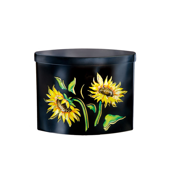 Churchill's Midnight Sunflower Tin Filled With Vanilla Fudge