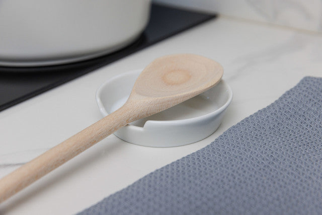 Mikasa Chalk Porcelain Spoon Rest White, 10cm
