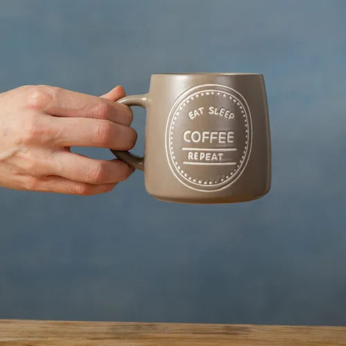 Mikasa Eat Sleep Coffee Repeat 400ml Mug