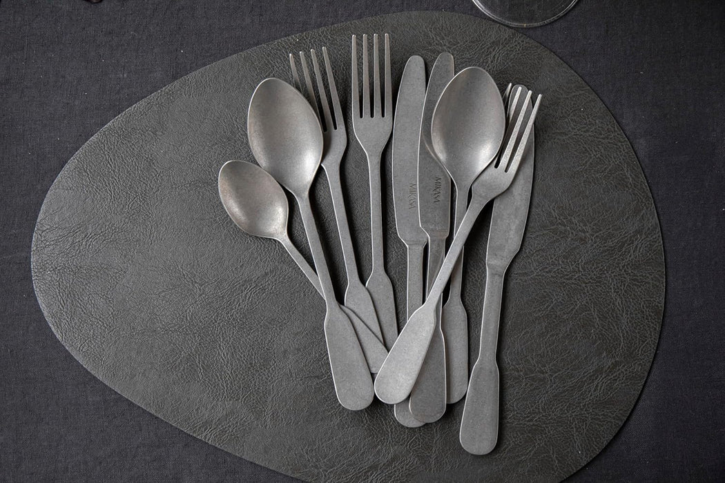 Mikasa Pebble Placemats Slate Grey Set Of 4