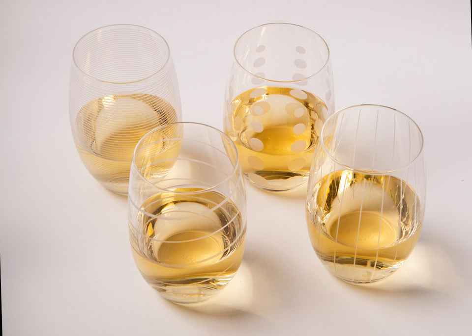 Mikasa Cheers Set Of 4 17Oz Stemless Wine Glasses