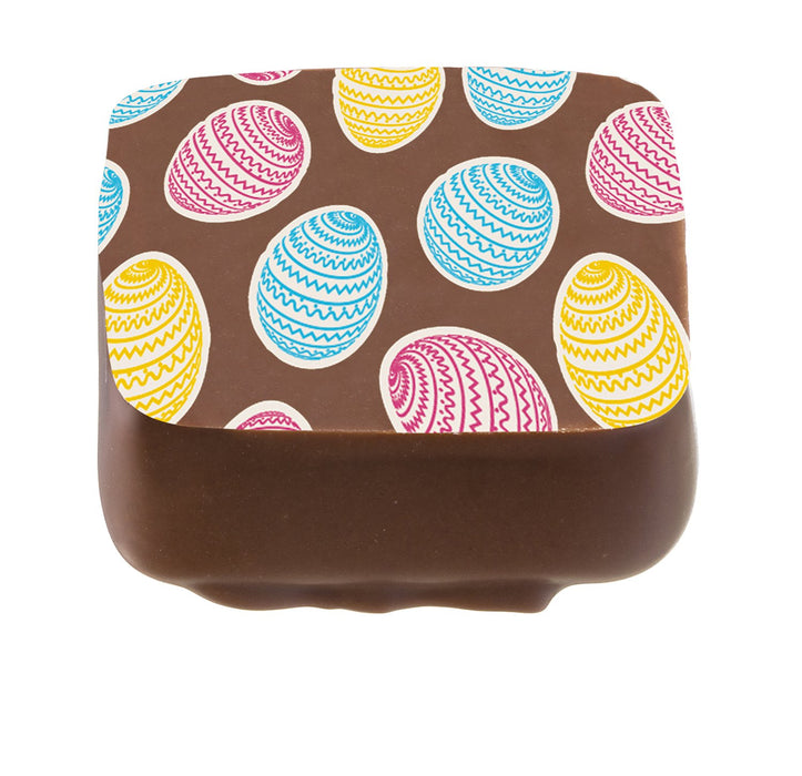 Milk Chocolate Almond Praline With Easter Egg Print