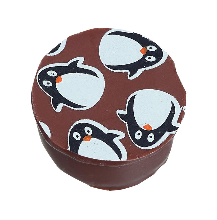 Penguin Topped Milk Chocolate Mousse