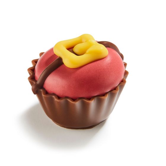 Santa's Tummy Raspberry Ganache And Red Crème