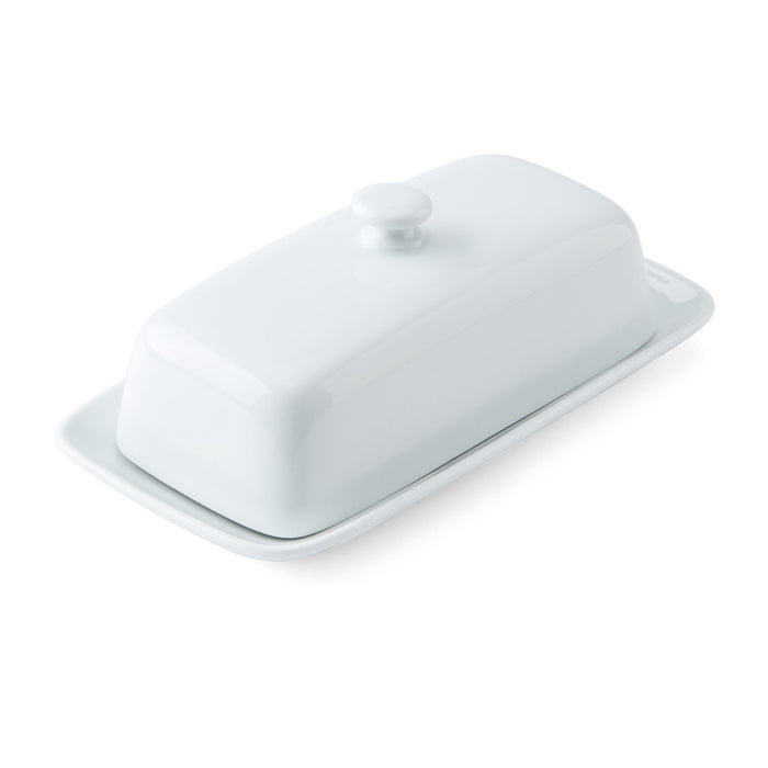 Mikasa Chalk White Porcelain Butter Dish