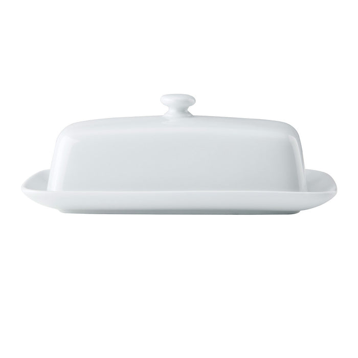 Mikasa Chalk White Porcelain Butter Dish