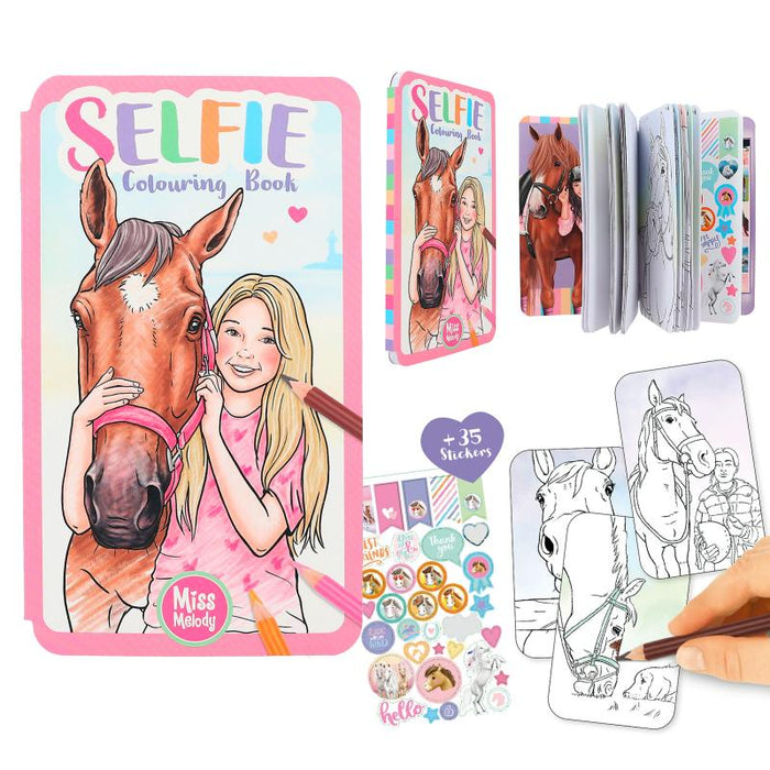 Miss Melody Selfie Colouring Book