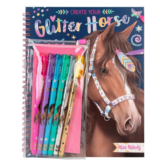 Miss Melody Create Your Horses Glitter Colouring Book